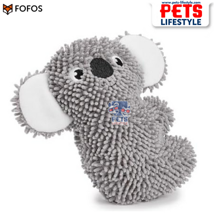 FOFOS Tough Dog Toy – Koala ,Plush Chew Toy with Squeaker