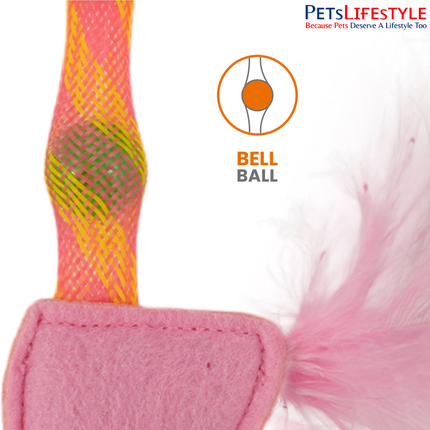 FOFOS Flick Tube Flamingo spring tube and bell detail
