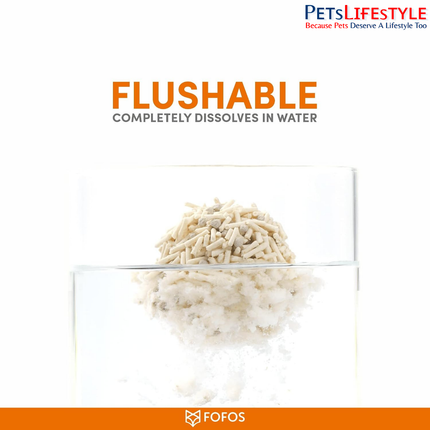 FOFOS tofu cat litter clumping demonstration