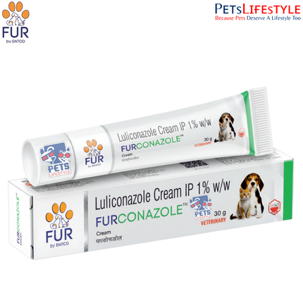 FURCONAZOLE™ Cream 30gm Luliconazole 1% w/w Anti-Fungal Cream for Dogs and Cats