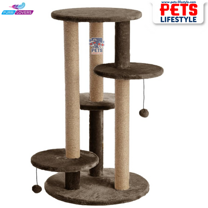 FURRLOVERS Multi-Level Cat Tree with Scratching Posts and Platforms