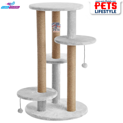 FURRLOVERS Multi-Level Cat Tree with Scratching Posts and Platforms