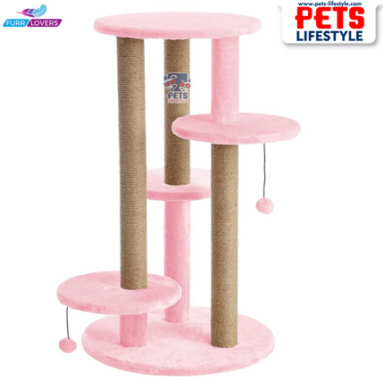 FURRLOVERS Multi-Level Cat Tree with Scratching Posts and Platforms