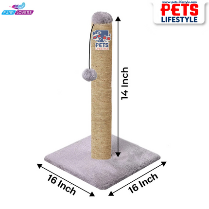 Cat Scratching Post Tree with Dangling Ball (16 x 14)