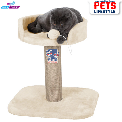 Furrlovers Activity Kitten Cat Tree  Hanging Ball | Top Seat | Jute Rope Scratching Post