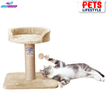 Furrlovers Activity Kitten Cat Tree  Hanging Ball | Top Seat | Jute Rope Scratching Post