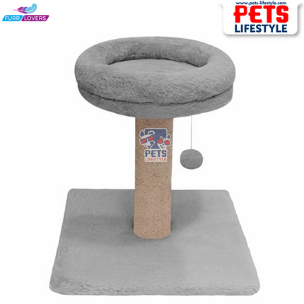 FurRLOVERS  Bolster Top Cat Tree Scratching Post Tower for Kittens and Cats