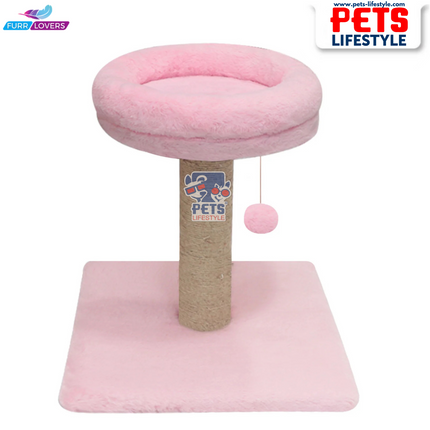 FurRLOVERS  Bolster Top Cat Tree Scratching Post Tower for Kittens and Cats