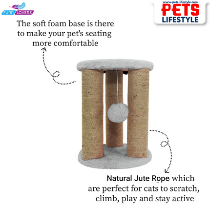 Furrlovers Cat Natural Sisal Rope Scratching Post  Activity Tree