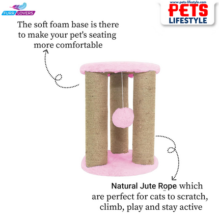 Furrlovers Cat Natural Sisal Rope Scratching Post  Activity Tree