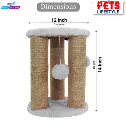 Furrlovers Cat Natural Sisal Rope Scratching Post  Activity Tree
