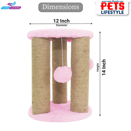 Furrlovers Cat Natural Sisal Rope Scratching Post  Activity Tree