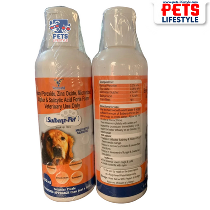 Venworld Sulbenz Pet Shampoo – Medicated Shampoo for Dogs & Cats (200 ml)
