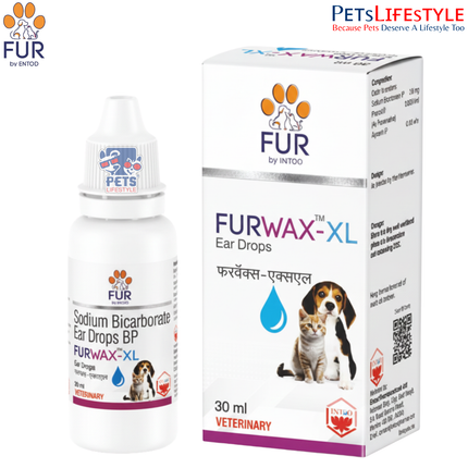 FURWAX™ Ear Spray – Sodium Bicarbonate 34 mg  Ear Wax Softener & Removal Solution for Dogs and Cats