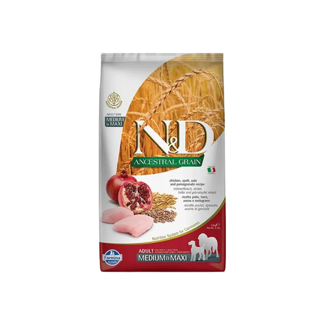 Farmina N&D Ancestral Chicken Adult Medium / Maxi Dry Dog Food