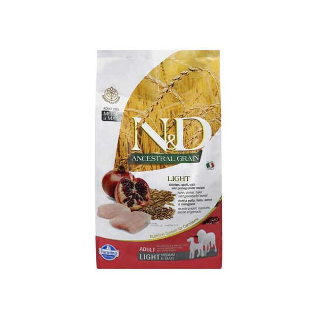 Farmina N&D Ancestral Chicken Light Adult Medium / Maxi Dry Dog Food