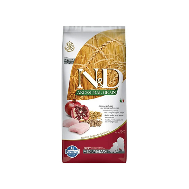 Farmina N&D Ancestral Chicken Puppy Medium / Maxi Dry Dog Food