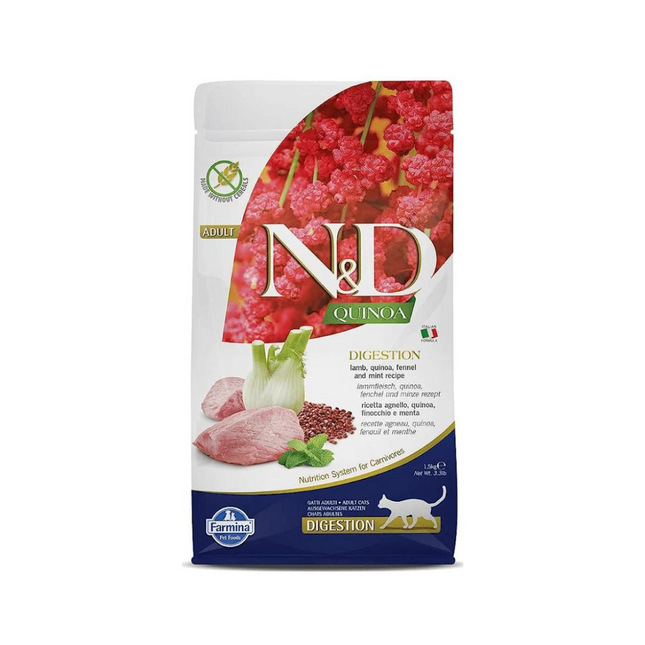 Farmina N&D Quinoa Digestion Lamb Adult Dry Cat Food