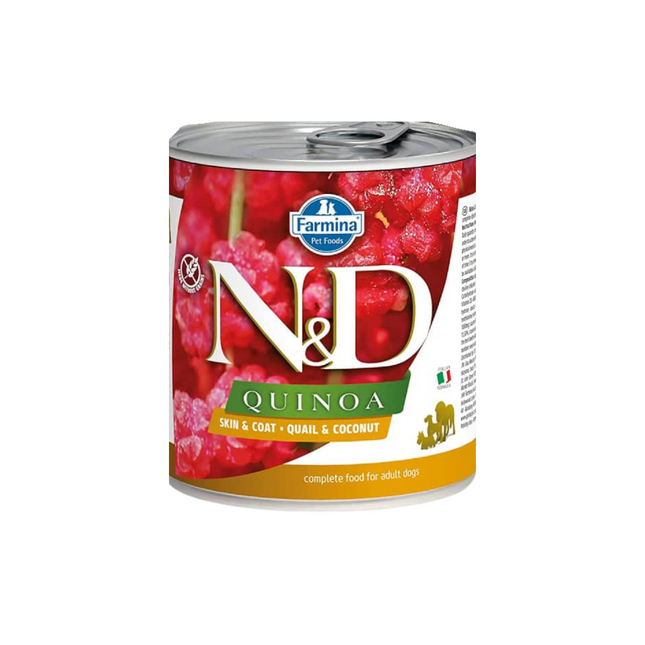 Farmina N&D Quinoa Skin & Coat Quail & Coconut Grain Free Adult Dog Wet Food