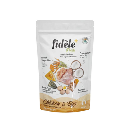 Fidele+ Fresh Chicken & Egg With Vegetables Pouch 100 Gm