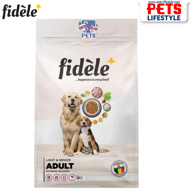 Fidele Dry Dog Food Adult Light & Senior
