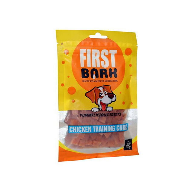 First Bark Jerky Dog Treats Training Cubes