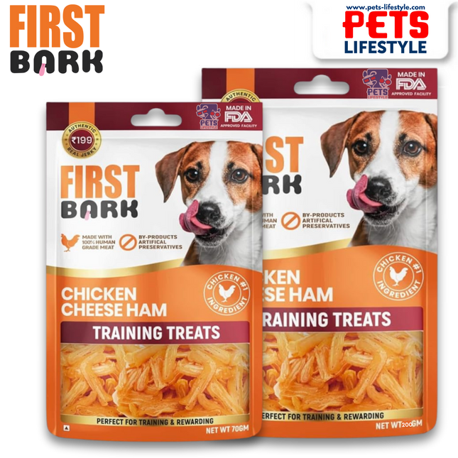 First Bark Chicken Cheese Ham Training Treats