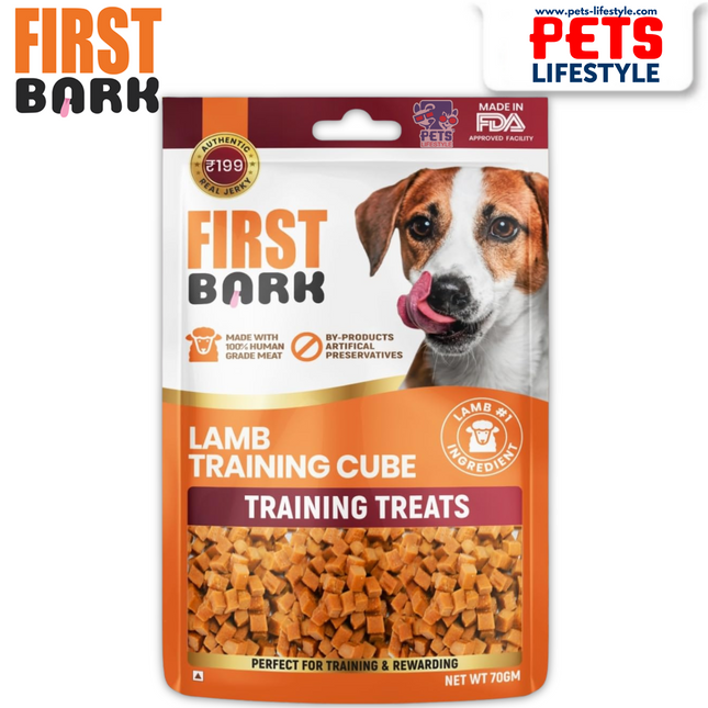 First Bark Lamb Training Cube Dog Treats