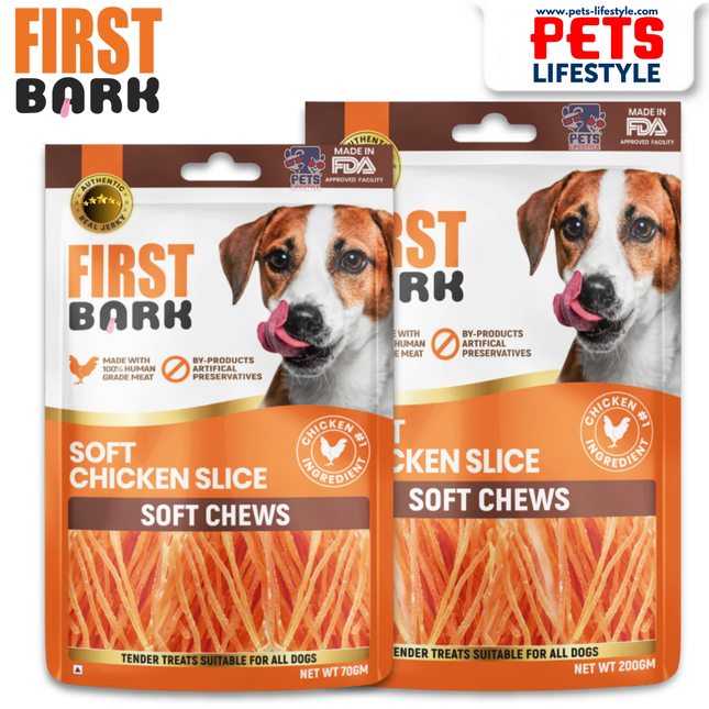 First Bark Soft Chicken Slice Soft Chews Dog Treats