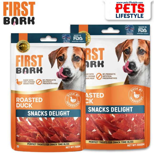 First Bark Roasted Duck Snacks Delight Dog Treats