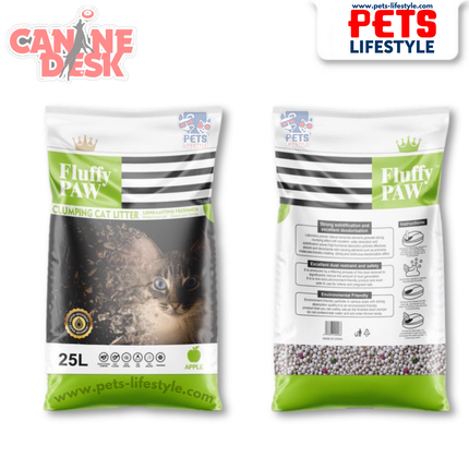 Fluffy PAW Apple Scented Cat Litter – Fast Clumping, Dust-Free