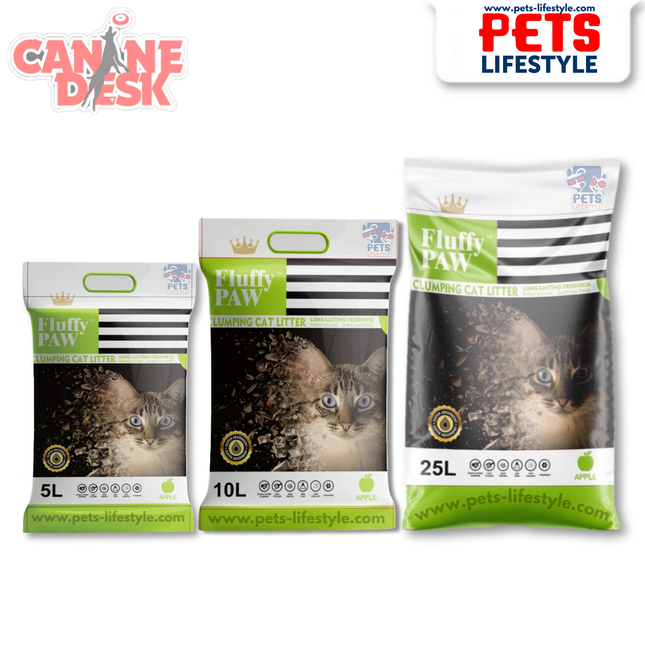Fluffy PAW Apple Scented Cat Litter – Fast Clumping, Dust-Free