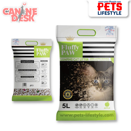 Fluffy PAW Apple Scented Cat Litter – Fast Clumping, Dust-Free