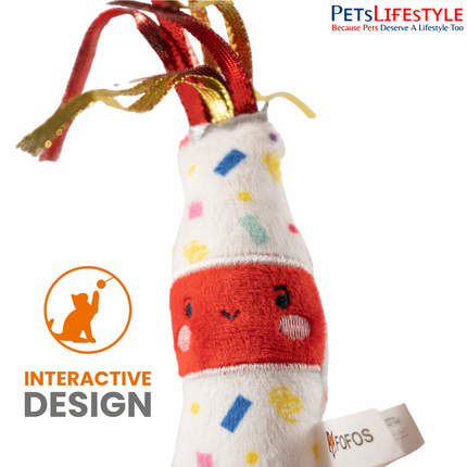 Fofos Birthday Drink cat toy packaging front with product details