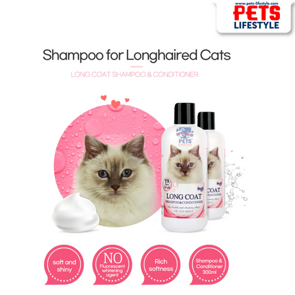 Forcans Long Coat Shampoo & Conditioner for Cats – 300 ml
