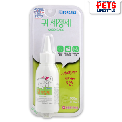 Forcans Good Ear – Gentle Ear Cleanser for Dogs (100 ml)