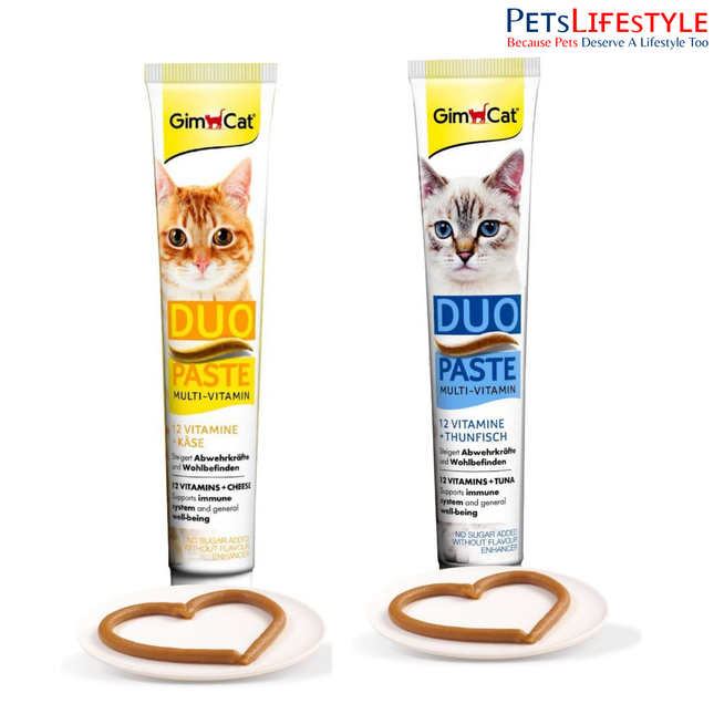 GimCat Duo Paste Multi-Vitamin Cheese & Tuna for Cats