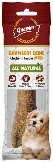 Gnawlers Chicken Bone 95gm (5inches)