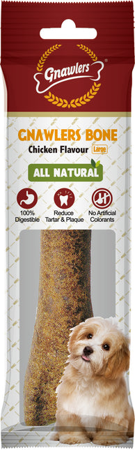 Gnawlers Young Adult Dog Bone, Chicken, Large, 265g