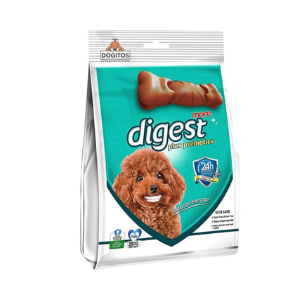 Gnawlers Digest More Plus Prebiotics, Dental Chew Bone for Dogs Medium, 525 g(35pieces)