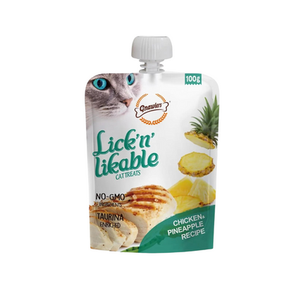 Gnawlers Lick n Lickables ( Chicken & Pineapple) Recipe - 100g