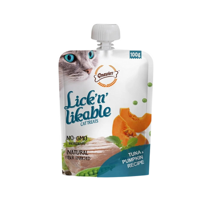 Gnawlers Lick n Lickables ( Tuna & Pumpkin ) Recipe - 100g