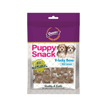 Gnawlers Puppy Snack V Lucky Bone Dog Treats