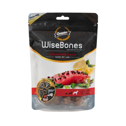 Gnawlers Wisebones Dog Treat - Salmon with Lemon