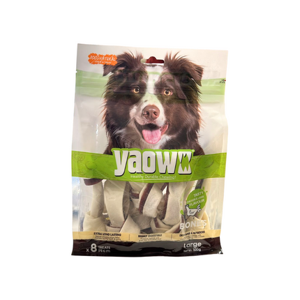 Gnawlers Yaowo Knotted Chicken & Liver Dog Treat