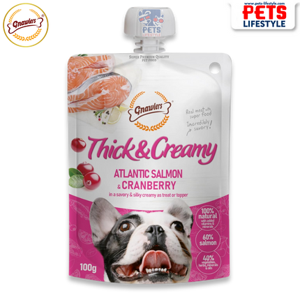 Gnawlers Thick & Creamy Dog Treats Collection – 100g Pouches Lickable