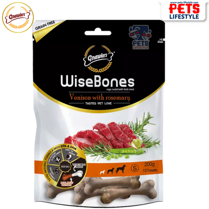 Gnawlers WiseBones Venison with Rosemary