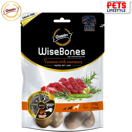 Gnawlers WiseBones Venison with Rosemary