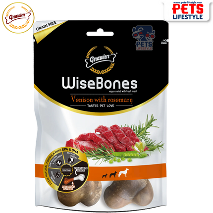 Gnawlers WiseBones Venison with Rosemary