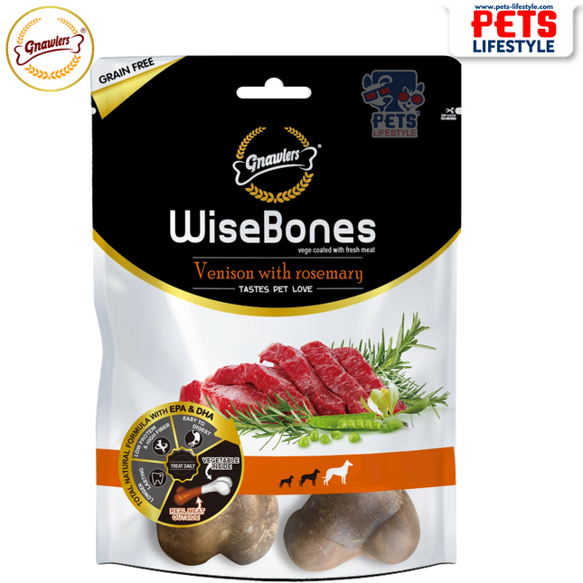 Gnawlers WiseBones Venison with Rosemary